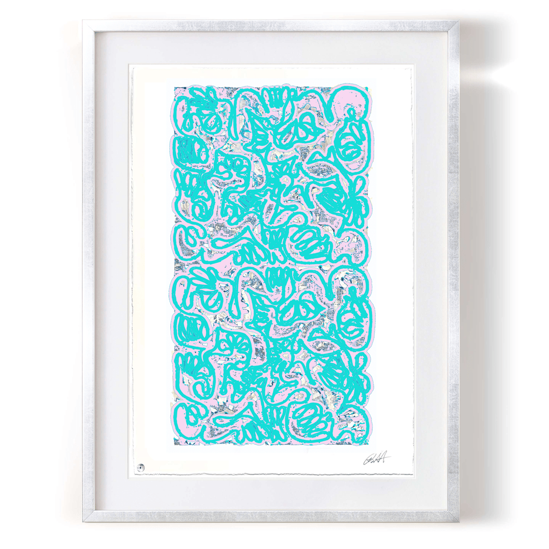 PAN AM 22x30 TIFFANY PINK/BLUE