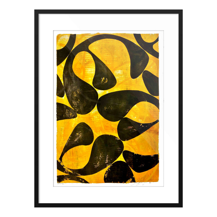 August 1, 2020 SUMMER by Robert Santore ©2020. Framed & unframed, hand painted artist proof monoprint, watercolor and gouache on the finest archival hot press cotton rag paper with hand torn edges. Available as a limited edition giclée