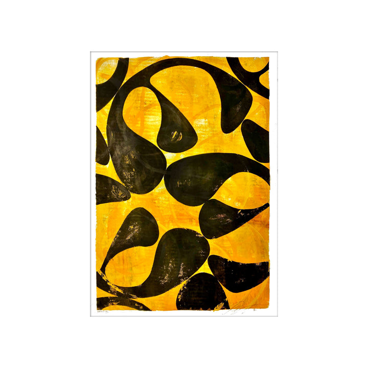 August 1, 2020 SUMMER by Robert Santore ©2020. Framed & unframed, hand painted artist proof monoprint, watercolor and gouache on the finest archival hot press cotton rag paper with hand torn edges. Available as a limited edition giclée