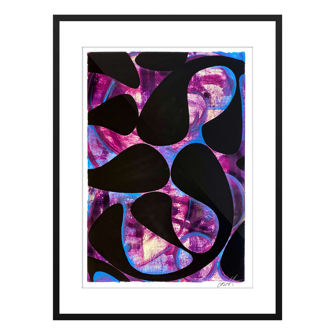 August 11, 2020 Untitled, by Robert Santore ©2020. Framed, hand painted artist proof monoprint, watercolor and gouache on the finest archival hot press cotton rag paper with hand torn edges. Available as a limited edition giclée.