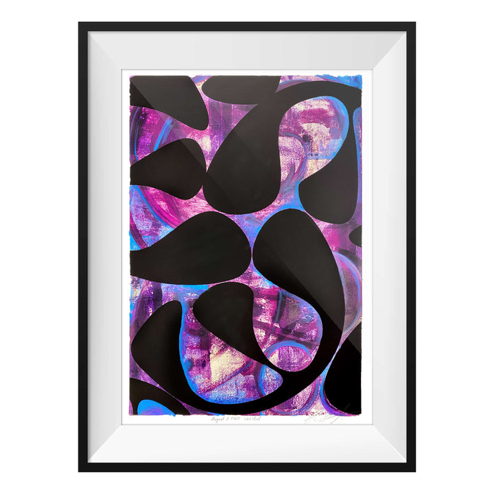 August 11, 2020 Untitled, by Robert Santore ©2020. Framed & unframed, hand painted artist proof monoprint, watercolor and gouache on the finest archival hot press cotton rag paper with hand torn edges. Available as a limited edition giclée