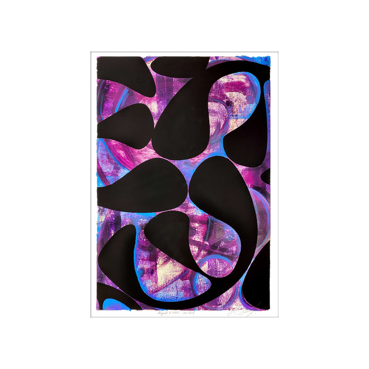 August 11, 2020 Untitled, by Robert Santore ©2020. Framed & unframed, hand painted artist proof monoprint, watercolor and gouache on the finest archival hot press cotton rag paper with hand torn edges. Available as a limited edition giclée