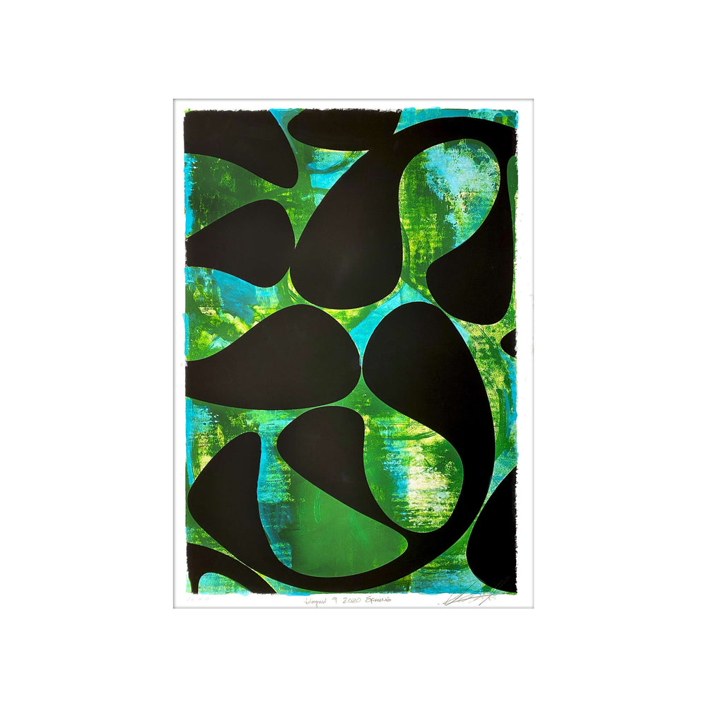 August 9, 2020 Spring by Robert Santore ©2020. Framed & unframed, hand painted artist proof monoprint, watercolor and gouache on the finest archival hot press cotton rag paper with hand torn edges. Available as a limited edition giclée