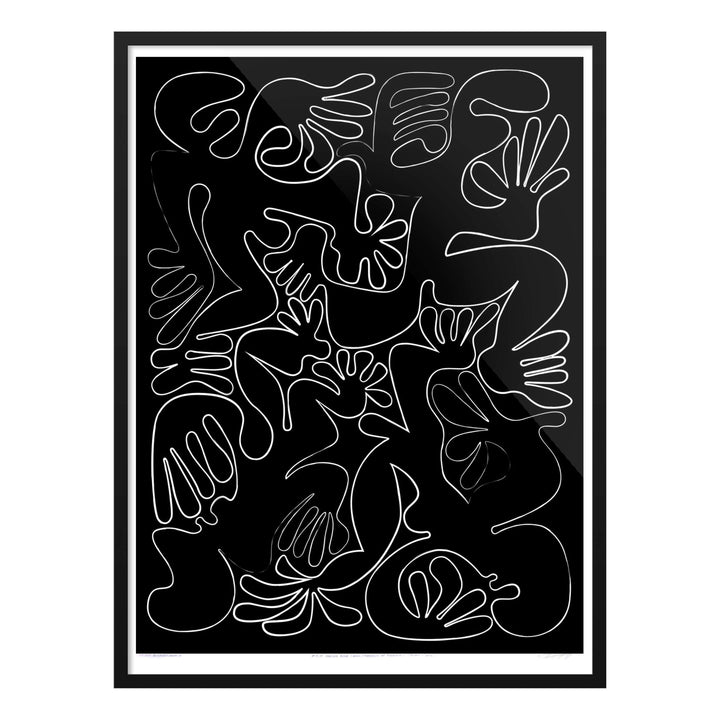 BLM Freedom of Assembly, Though & Speech, by Robert Santore ©2020. Framed, hand painted artist proof monoprint, watercolor and gouache on the finest archival hot press cotton rag paper with hand torn edges. Available as a limited edition giclée.