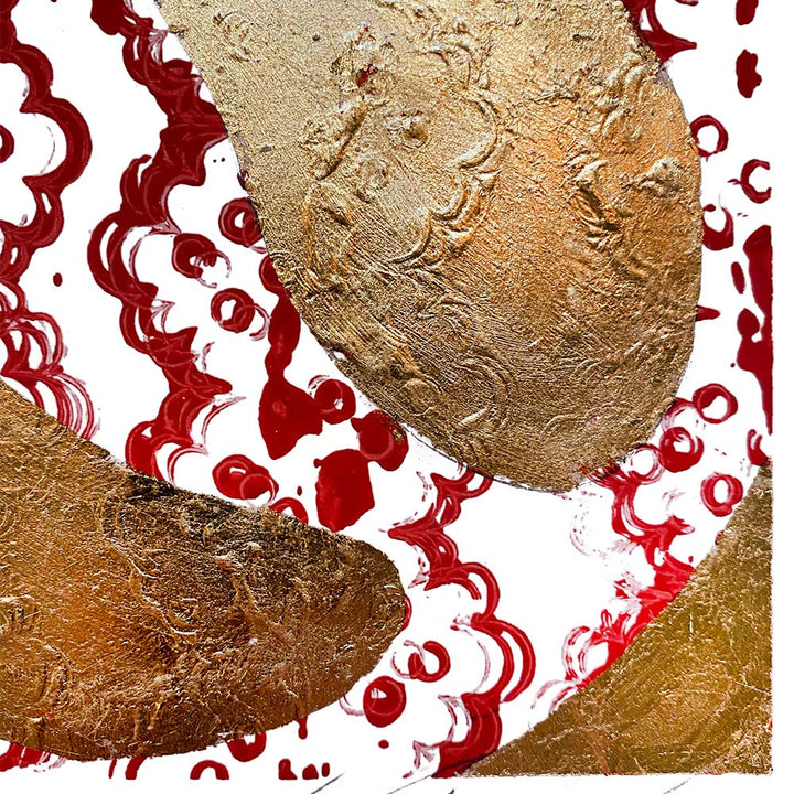 French Laundry No. 2 14ct Gold, by Robert Santore ©2020. Framed, hand painted artist proof monoprint, watercolor and gouache on the finest archival hot press cotton rag paper with hand torn edges. Available as a limited edition giclée