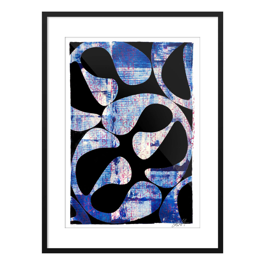 French Laundry No. 1, by Robert Santore ©2020. Framed, hand painted artist proof monoprint, watercolor and gouache on the finest archival hot press cotton rag paper with hand torn edges. Available as a limited edition giclée