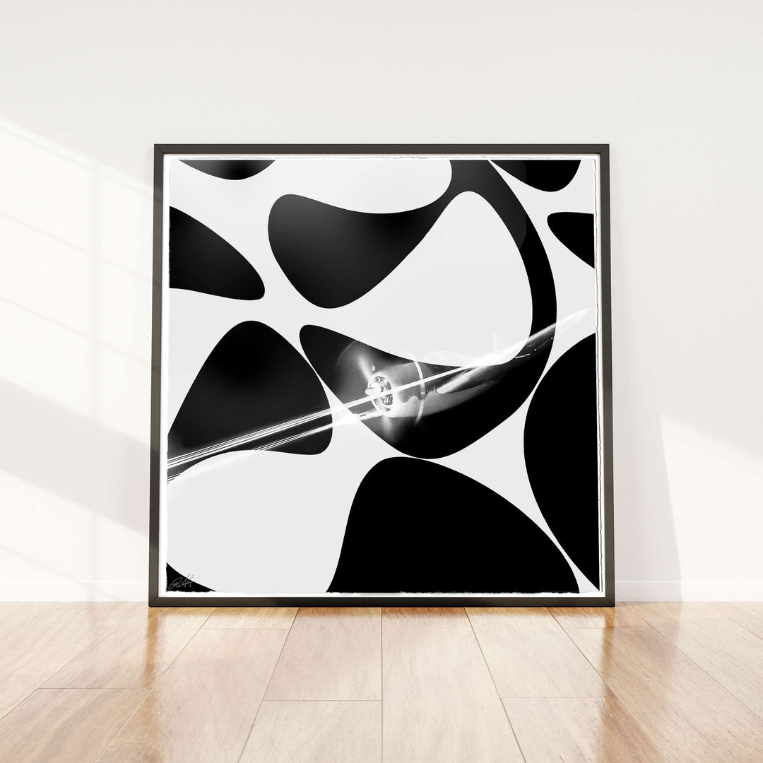 Hellcat ©2020 Robert Santore | Giant woodblock print printed archival cold press cotton rag watercolor paper with hand torn edges. Painted in the Texas Studio.