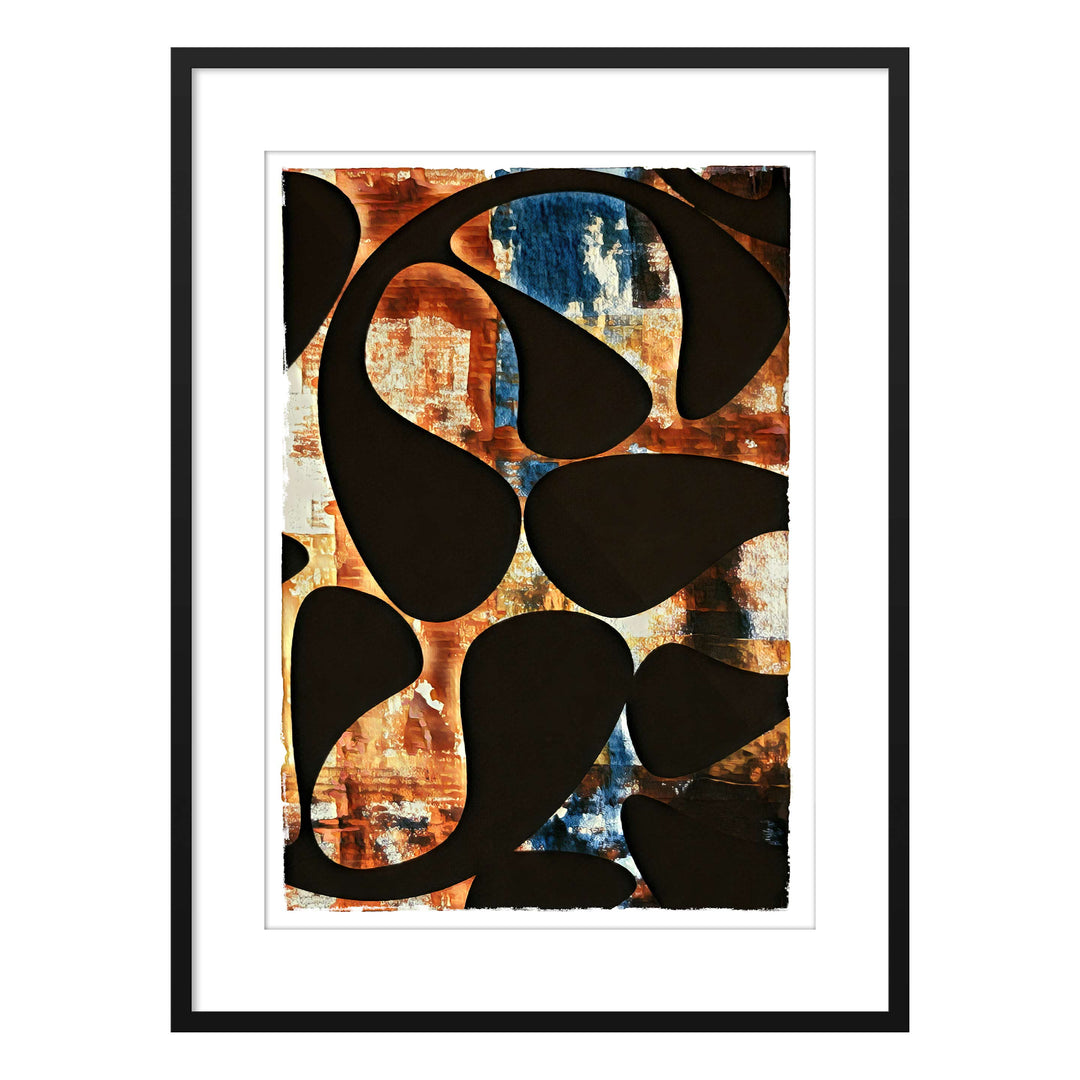 Boogie Wonderland V2, by Robert Santore ©2020. Framed, hand painted artist proof monoprint, watercolor and gouache on the finest archival hot press cotton rag paper with hand torn edges. Available as a limited edition giclée.