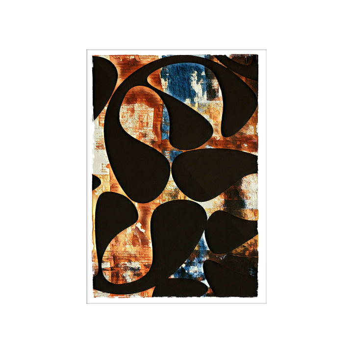 Boogie Wonderland V2, by Robert Santore ©2020. Unframed, hand painted artist proof monoprint, watercolor and gouache on the finest archival hot press cotton rag paper with hand torn edges. Available as a limited edition giclée.