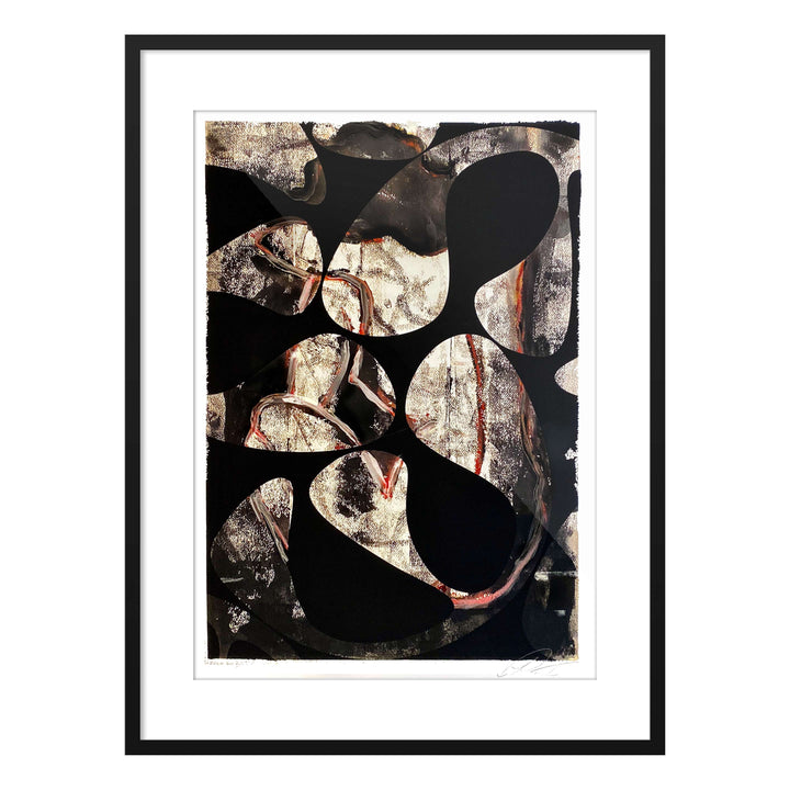 Manhattan COVID Nude No 1 V3, by Robert Santore ©2020. Framed & unframed, hand painted artist proof monoprint, watercolor and gouache on the finest archival hot press cotton rag paper with hand torn edges. Available as a limited edition giclée.