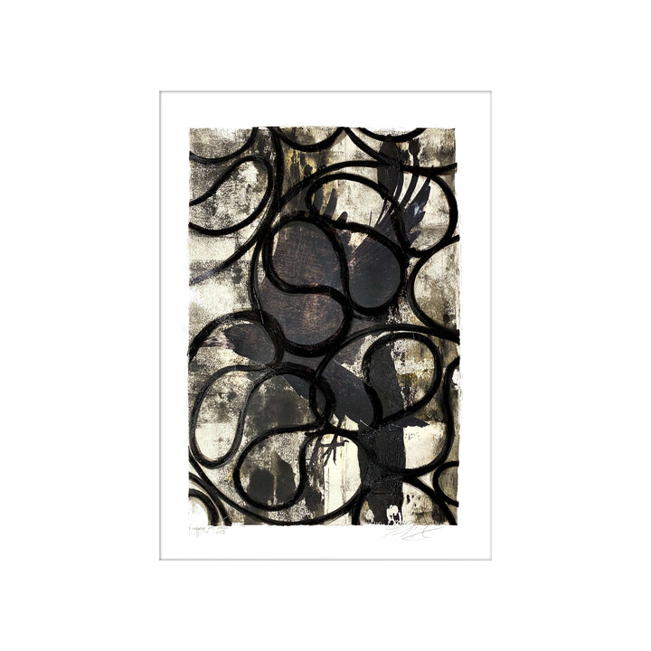 South Street Seaport Raven, by Robert Santore ©2020. Framed, hand painted artist proof monoprint, watercolor and gouache on the finest archival hot press cotton rag paper with hand torn edges. Available as a limited edition giclée.