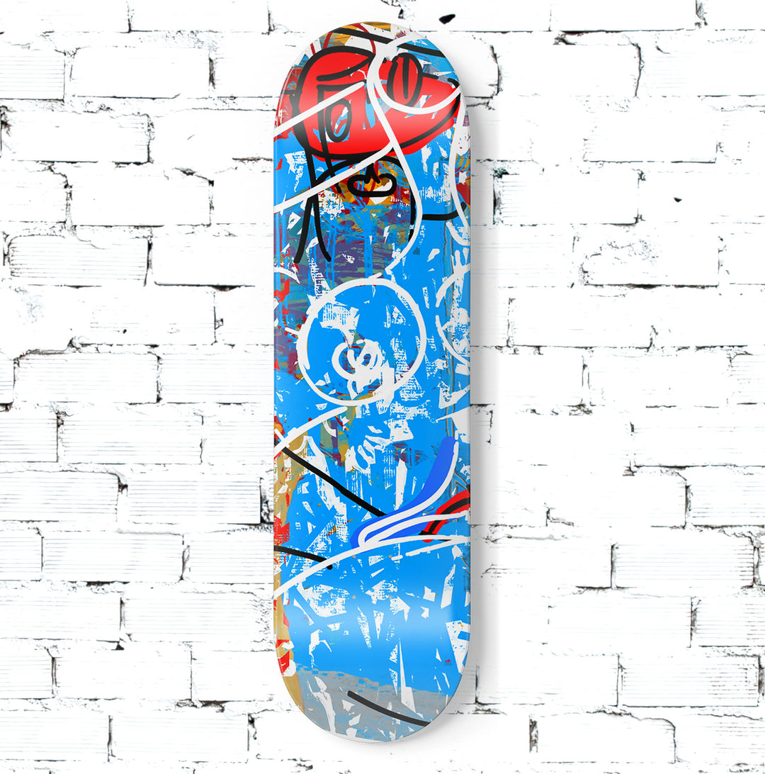 Robert Santoré 2022© | "At The Base Of The Madonna & Ocean" skateboard deck