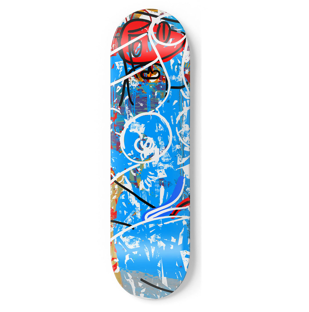 Robert Santoré 2022© | "At The Base Of The Madonna & Ocean" skateboard deck