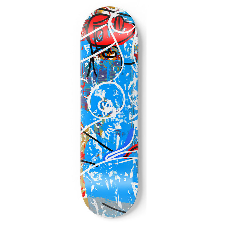 Robert Santoré 2022© | "At The Base Of The Madonna & Ocean" skateboard deck