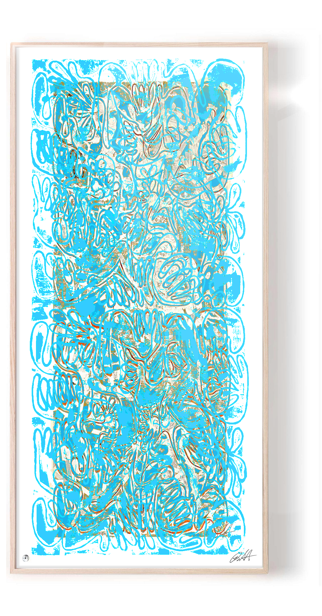 COVID CHAOS BRICKELL AVENUE Robert Santoré 2022 © 40 x 100in (101.6 x 254cm) Silkscreen, high gloss enamel on 100% cotton rag w/NFC chip from $1,000 to 10,50